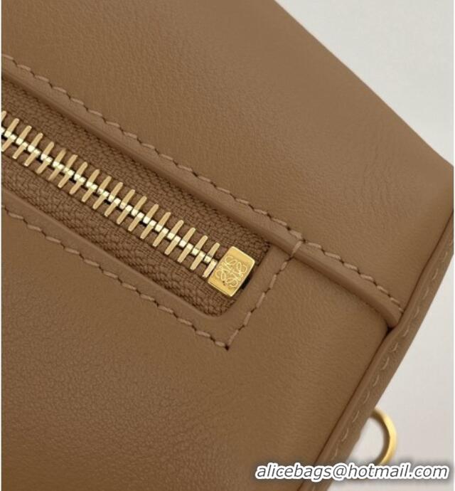 Luxury Cheapest Loewe Scarf Backpack in Smooth Calfskin 81036 Mocha 2026 Top