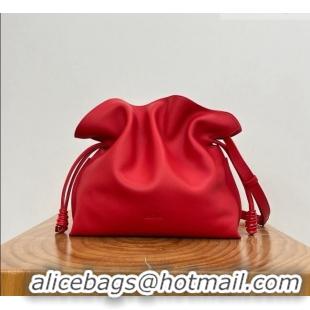 Best Design Loewe Medium Coil Flamenco Clutch in Nappa Calfskin 81047 Red 2026 Top