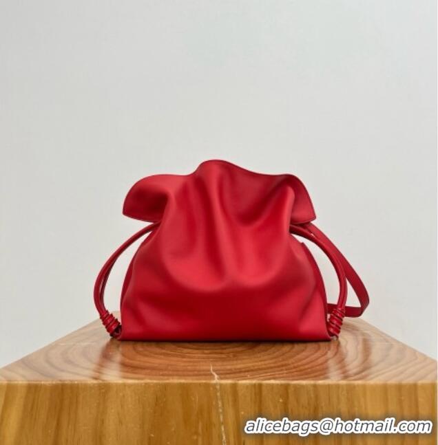 Best Design Loewe Medium Coil Flamenco Clutch in Nappa Calfskin 81047 Red 2026 Top