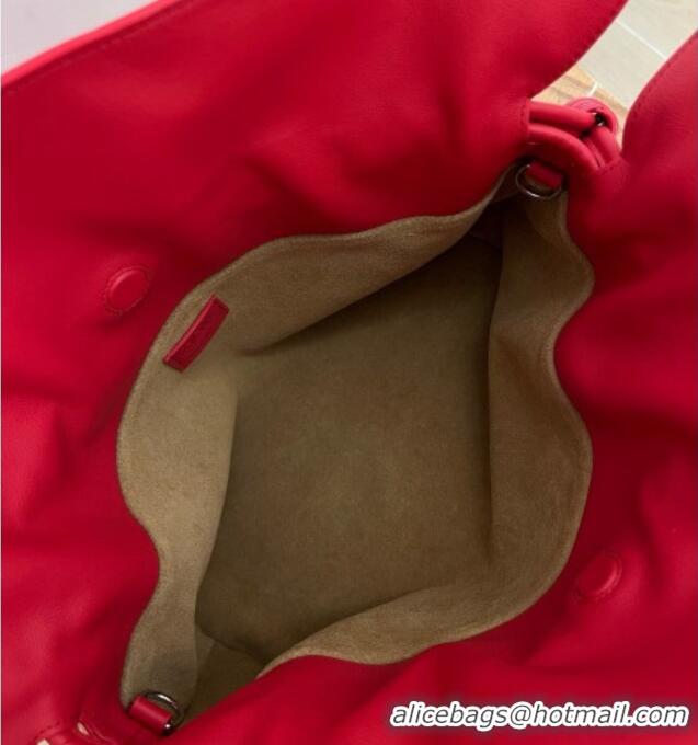 Best Design Loewe Medium Coil Flamenco Clutch in Nappa Calfskin 81047 Red 2026 Top