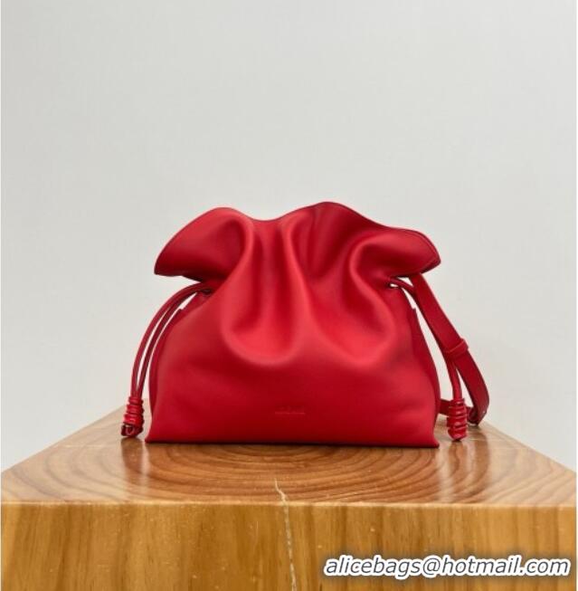 Best Design Loewe Medium Coil Flamenco Clutch in Nappa Calfskin 81047 Red 2026 Top