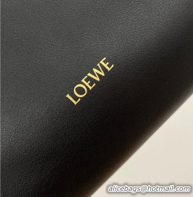 Best Discount Loewe Medium Coil Flamenco Clutch in Nappa Calfskin 81047 Black 2026 Top
