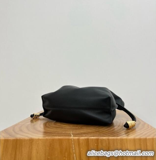 Best Discount Loewe Medium Coil Flamenco Clutch in Nappa Calfskin 81047 Black 2026 Top