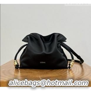 Promotional Loewe Mini Coil Flamenco Clutch in Nappa Calfskin 81048 Black 2026 Top