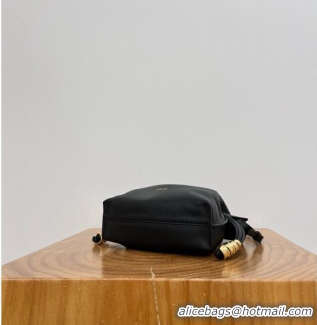 Promotional Loewe Mini Coil Flamenco Clutch in Nappa Calfskin 81048 Black 2026 Top