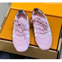Low Cost Louis Vuitton LV Sneakerina in Suede Pink/White 60728103 2026