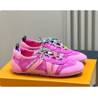 Luxury Louis Vuitton Monogram Denim Rosy LV Sneakerina 60728105 2026