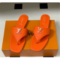 Trendy Design Louis Vuitton LV Mare Flat Thong in Orange Plain Calf Leather 6072905 2026