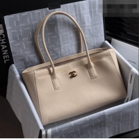 Top Grade Chanel Small Shopping Bag in Smooth Calfskin AS6243 Beige 2026