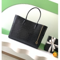 Top Design Chanel Large Shopping Bag in Crocodile Embossed Calfskin AS6239 Black 2026