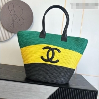 Buy Inexpensive Chanel Raffia & Calfskin Maxi Tote AS6148 2026