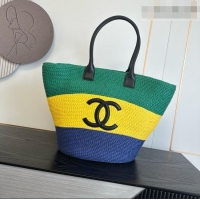 Grade Quality Chanel Raffia & Calfskin Maxi Tote AS6148 2026