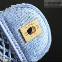 Top Grade Chanel CoCo Beach Small Flap Bag AS6156 Light Blue 2026