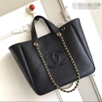 Best Product Chanel Small Tote Bag in Calfskin AS6200 Black 2026