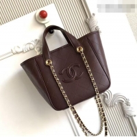 Market Sells Chanel Mini Tote Bag in Calfskin AS6199 Dark Brown 2026