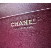 Market Sells Chanel Crocodile Embossed Calfskin Mini Flap Bag With Top Handle AS6424 Burgundy 2026