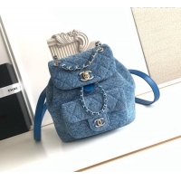 Unique Discount Chanel Denim Small Backpack AS2908 Blue 2026