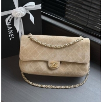 Best Price Discount Chanel Suede Calfskin Maxi Flap Bag AS6281 Beige 2026
