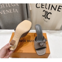 Popular Style Louis Vuitton LV Cube Mule in Grey Satin Pre-Fall 6073037 2026