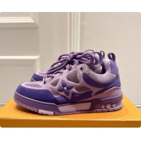 Good Product Louis Vuitton LV Skate Sneaker in Beige Mix of Materials LV073044 Purple 2026