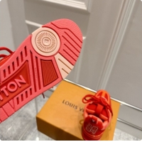 Luxury Louis Vuitton LV Skate Sneaker in Beige Mix of Materials LV073046 Red/Orange 2026