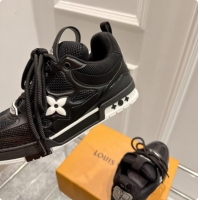 Sophisticated Louis Vuitton LV Skate Sneaker in Beige Mix of Materials LV073047 Black 2026
