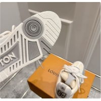Stylish Louis Vuitton LV Skate Sneaker in Beige Mix of Materials LV073048 Beige/Grey 2026