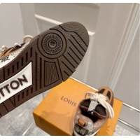 Sophisticated Louis Vuitton LV Skate Sneaker in Beige Mix of Materials LV073050 Brown 2026