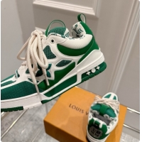 Perfect Louis Vuitton LV Skate Sneaker in Beige Mix of Materials LV073052 Green 2026