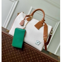 Well Crafted Louis Vuitton Speedy P9 Bandoulière 40 Bag in White Calfskin Leather M29330 2026