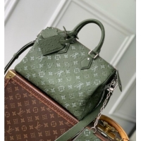 Cheapest Louis Vuitton Speedy P9 Bandoulière 30 Bag in Ostrich Pattern Calfskin M24426 Green 2026