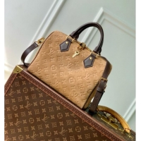 Most Popular Louis Vuitton Speedy Bandoulière 25 Bag in Beige Trench Embossed Calfskin Suede Leather M2A383 2026