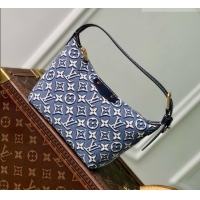 Top Grade Louis Vuitton Pochette Hills Bag in Monogram Emblème Fabric M2A155 Blue 2026