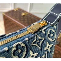 Top Grade Louis Vuitton Pochette Hills Bag in Monogram Emblème Fabric M2A155 Blue 2026