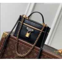 Shop Inexpensive Louis Vuitton Vanity Chain Pouch Bag in Boldly Black Calfskin Leather M3A372 2026