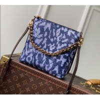 New Fashion Louis Vuitton Multipass Mini Bag in Blue Canvas Trim M3A389 2026