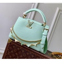 Classic Fashion Louis Vuitton Capucines BB Bag in Taurillon Leather M29608 Light Green 2026