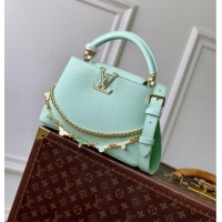 Classic Fashion Louis Vuitton Capucines BB Bag in Taurillon Leather M29608 Light Green 2026