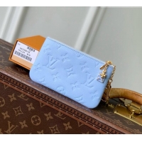 Big Discount Louis Vuitton Key Pouch S in Cowhide Leather M29816 Blue 2026