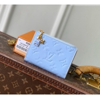 Top Grade Louis Vuitton Lisa Wallet in Cowhide Leather M29808 Blue 2026