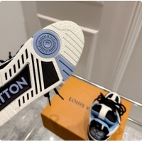 Good Quality Louis Vuitton LV Skate Sneaker in Beige Mix of Materials LV073061 Black/White/Blue 2026
