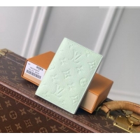 Good Quality Louis Vuitton Passport Cover in Cowhide Leather M2A004 Minty Green 2026