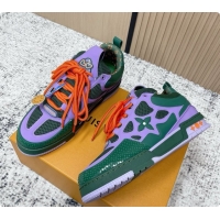 Top Grade Louis Vuitton LV Skate Sneaker in Beige Mix of Materials LV073070 Green/Purple 2026 