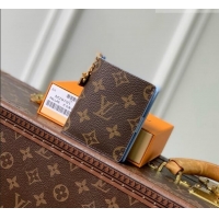 Famous Brand Louis Vuitton LV Charms Pocket Wallet in Monogram Canvas M29790 Blue 2026