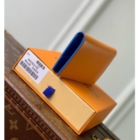 Top Grade Louis Vuitton Pocket Organizer in Orange Calfskin Leather M29276 2026