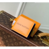 Stylish Discount Louis Vuitton Portefeuille Marco Wallet in Orange Calfskin Leather M2A448 2026