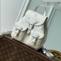 Good Taste Louis Vuitton Backup Backpack in Link Quartz Embossed Cowhide Leather M2A375 2026