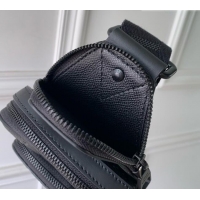 Unique Grade Louis Vuitton Avenue Slingbag PM in Black Taurillon Monogram Leather M2A354 2026