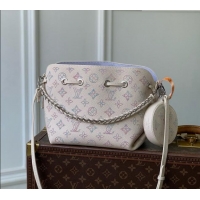 Low Cost Louis Vuitton Bella Bag in Link Quartz Perforated Mahina Calfskin Leather M2A168 2026