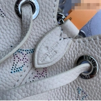 Low Cost Louis Vuitton Bella Bag in Link Quartz Perforated Mahina Calfskin Leather M2A168 2026